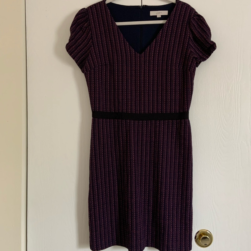 Loft Navy/Purple Dress